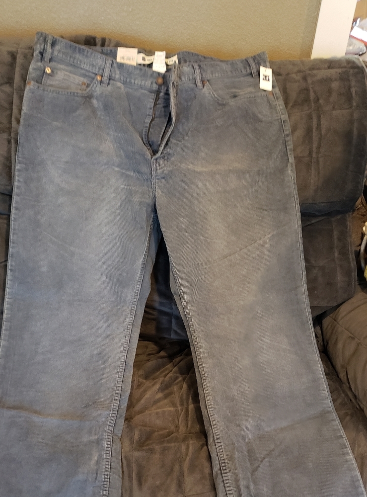 GAP Boot-Cut SF-8637 Blue Corduroy 40x30 Pants NWT